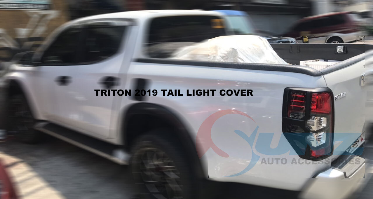 0293BK TAIL LIGHT COVER FOR MITSUBISHI TRITON STRADA 2019-2021 MT19TLC-0293BK