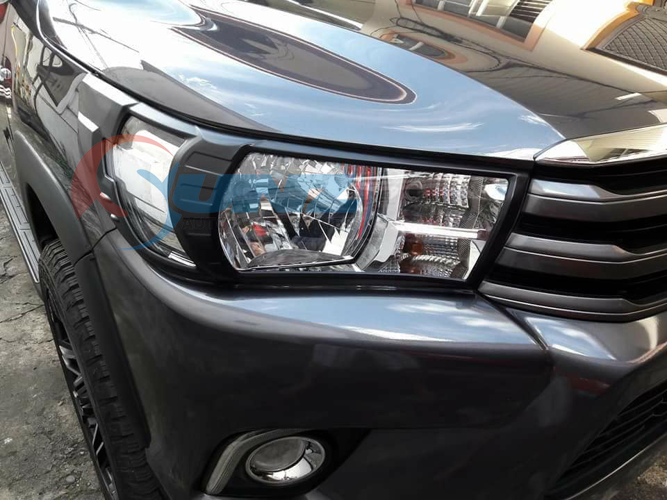 0100BK HEAD LIGHT COVER FOR Bacis version TOYOTA HILUX REVO ROCCO 2015-2019