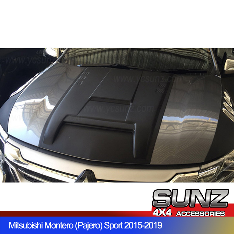 6004BK Mitsubishi Pajero Bonnet scoop cover Hood cover black for Montero sport 2015 2016 2017 2018 2019 2020
