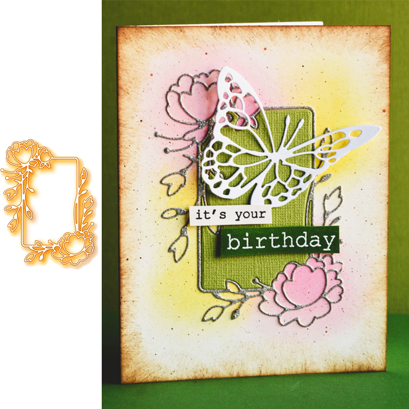 Memory Box Rose Flower Frame Metal Cutting Dies For DIY ...
