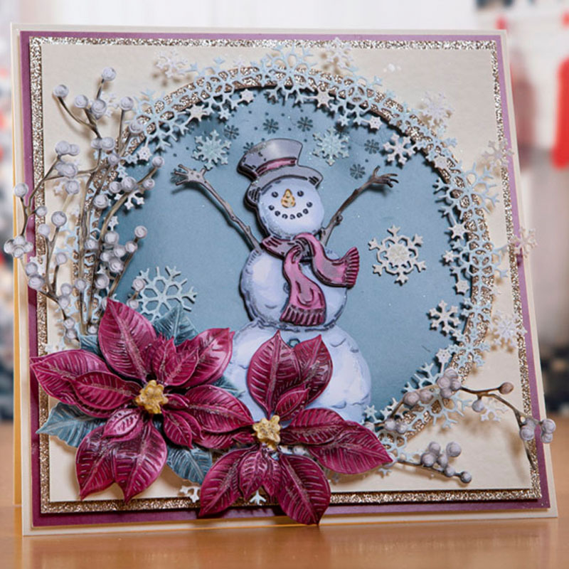 Christmas Snowman Metal Cutting Dies Stencil DIY Photo Album Stamp Paper Card