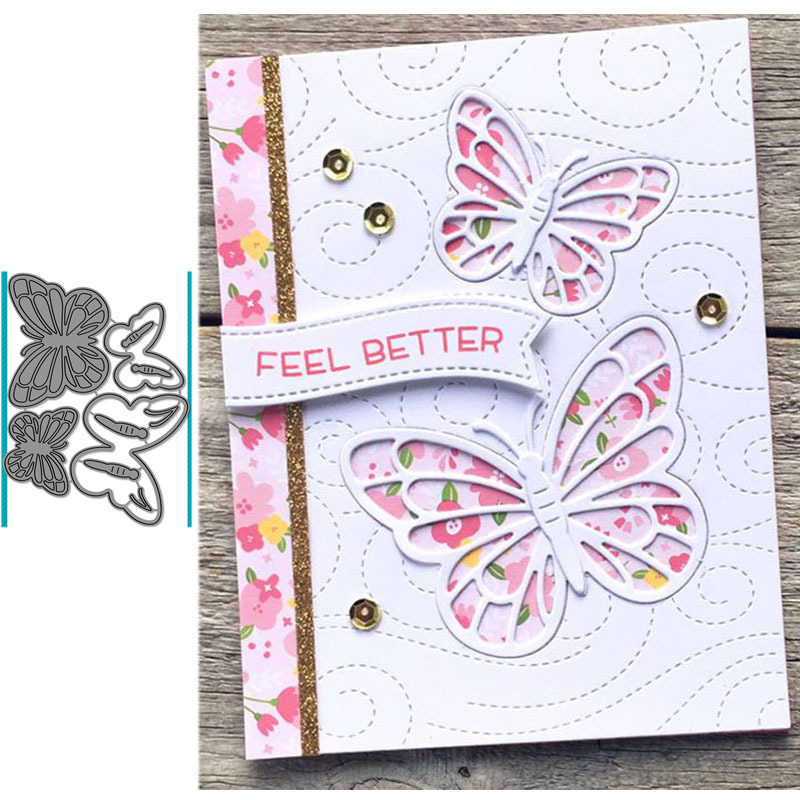 butterfly Metal Cutting Dies For DIY Scrapbooking Card Paper Album X