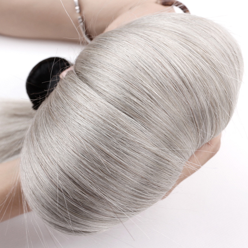 Ombre Grey Hair Bundles 12 24inch 3 4pcs Dark Roots With