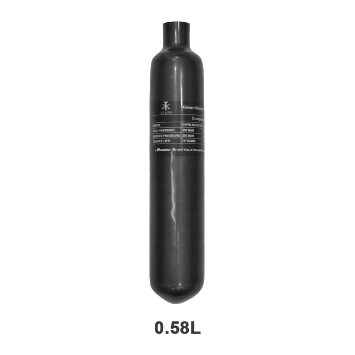 TUXING 30Mpa 4500Psi 30Mpa 0.58L 580cc Carbon Fiber Cylinder High Pressure Gas Cylinder