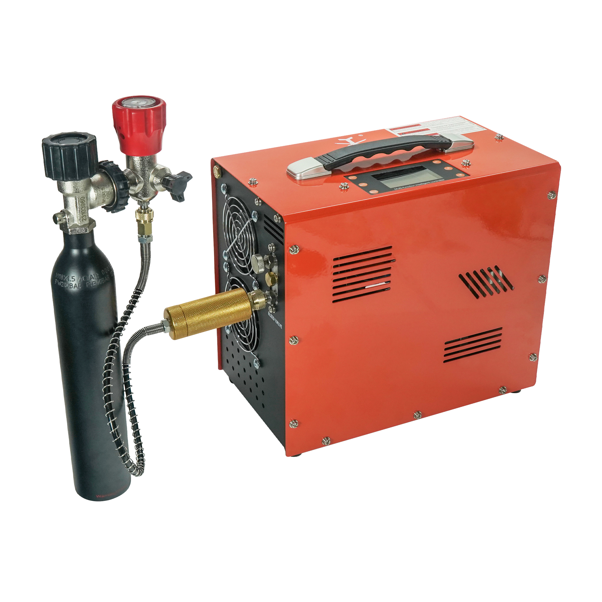 Copper Line Set Compressor Hpa Line TUXING 4500psi PCP Air Compressor - 12V High Pressure Pump ...