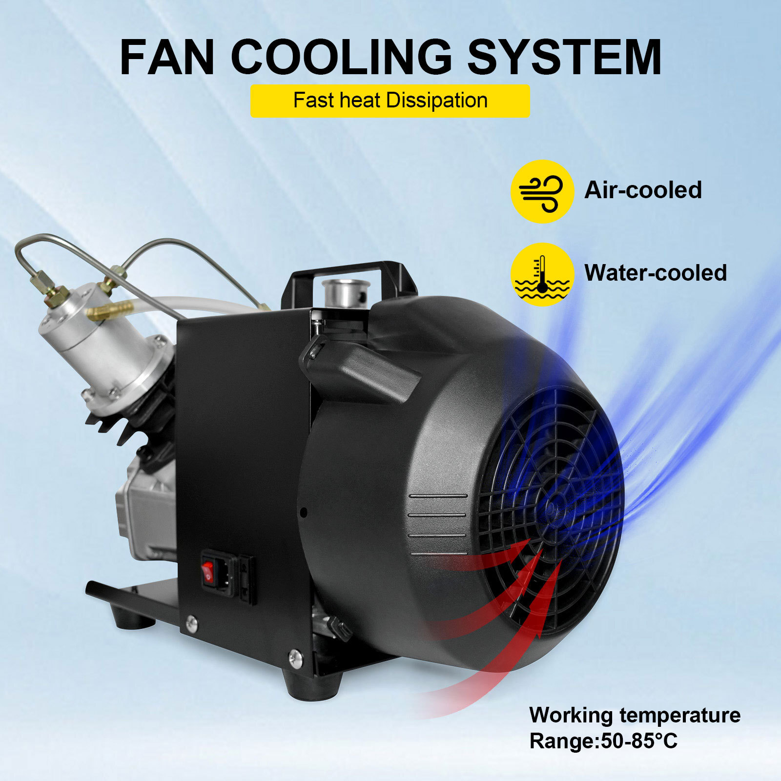 TUXING TXEDM041 Mini Double Cylinder Diving Compressor 4500psi