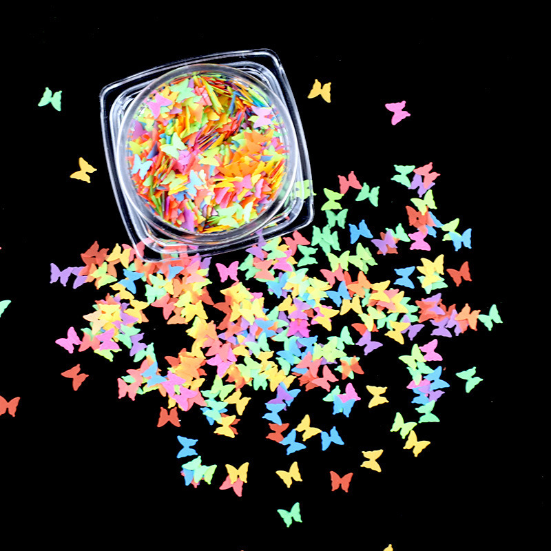 Neon Colors Hollow star Shaped Glitter