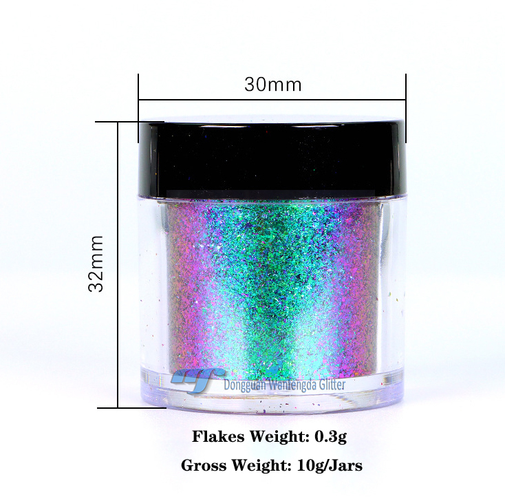 10g Chameleon Powder Pigment 10Colors Changing Mica Powder for
