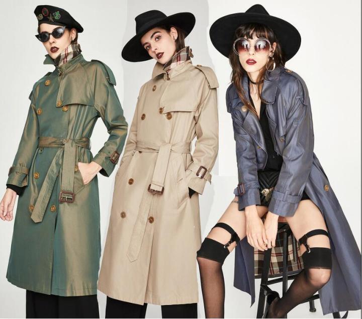 Slim Trench Coat Warmest Winter Jacket Lapel Waterproof Coat
