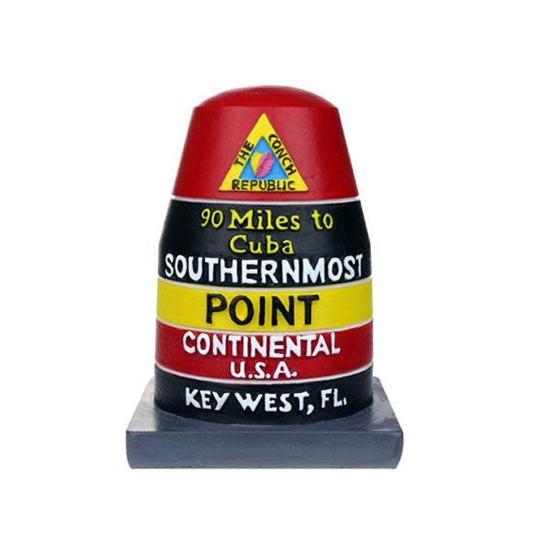 Key west souvenir gift set keychain shot glass opener mug custom resin