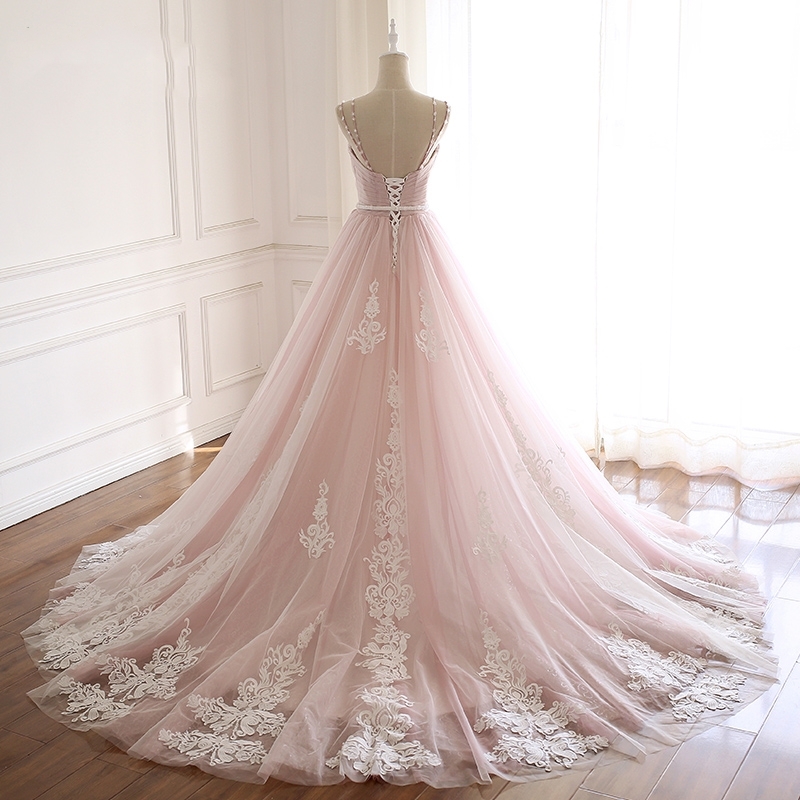 Elegant White Sequined Sleeveless Mermaid Wedding Dresses With Pearl –  misshow.com