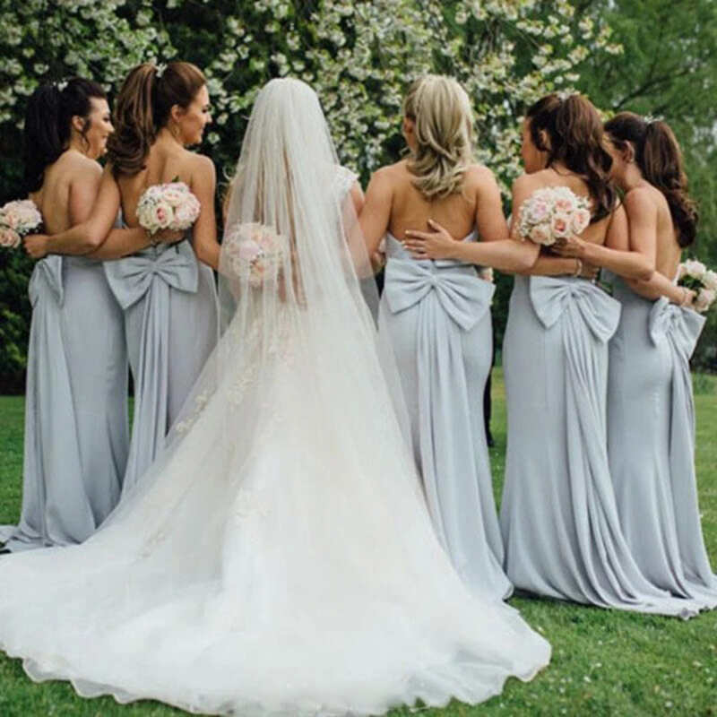 Strapless bridesmaids dresses outlet