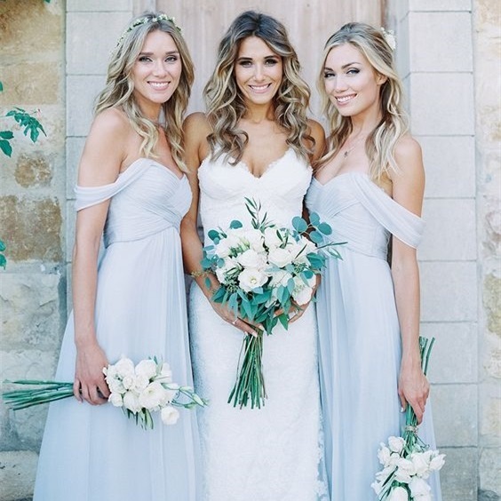 Pleated Off The Shoulder Chiffon Long Bridesmaid Dress?Pleated Off The Shoulder Chiffon Long Bridesmaid Dress?bridesmaid dress 2021,cheap bridesmaid dress,a line dress,off the shoulder dress
