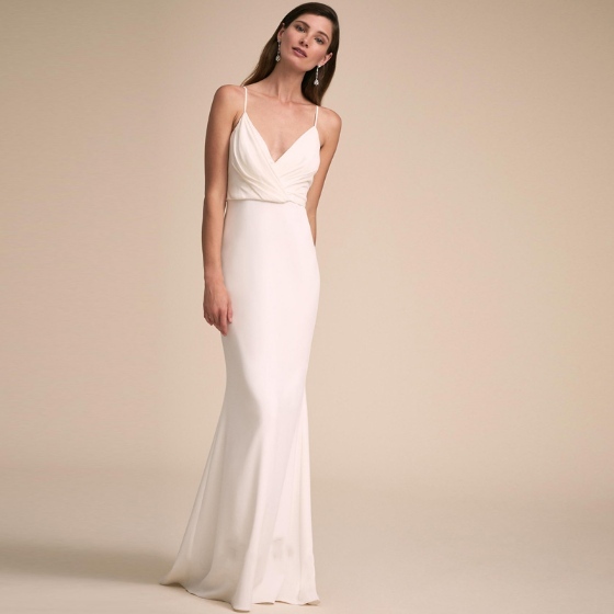V-Neck Mermaid White Long Prom Dress V-Neck Mermaid White Long Prom Dress prom 2021,long dress,cheap dress,mermaid prom dress