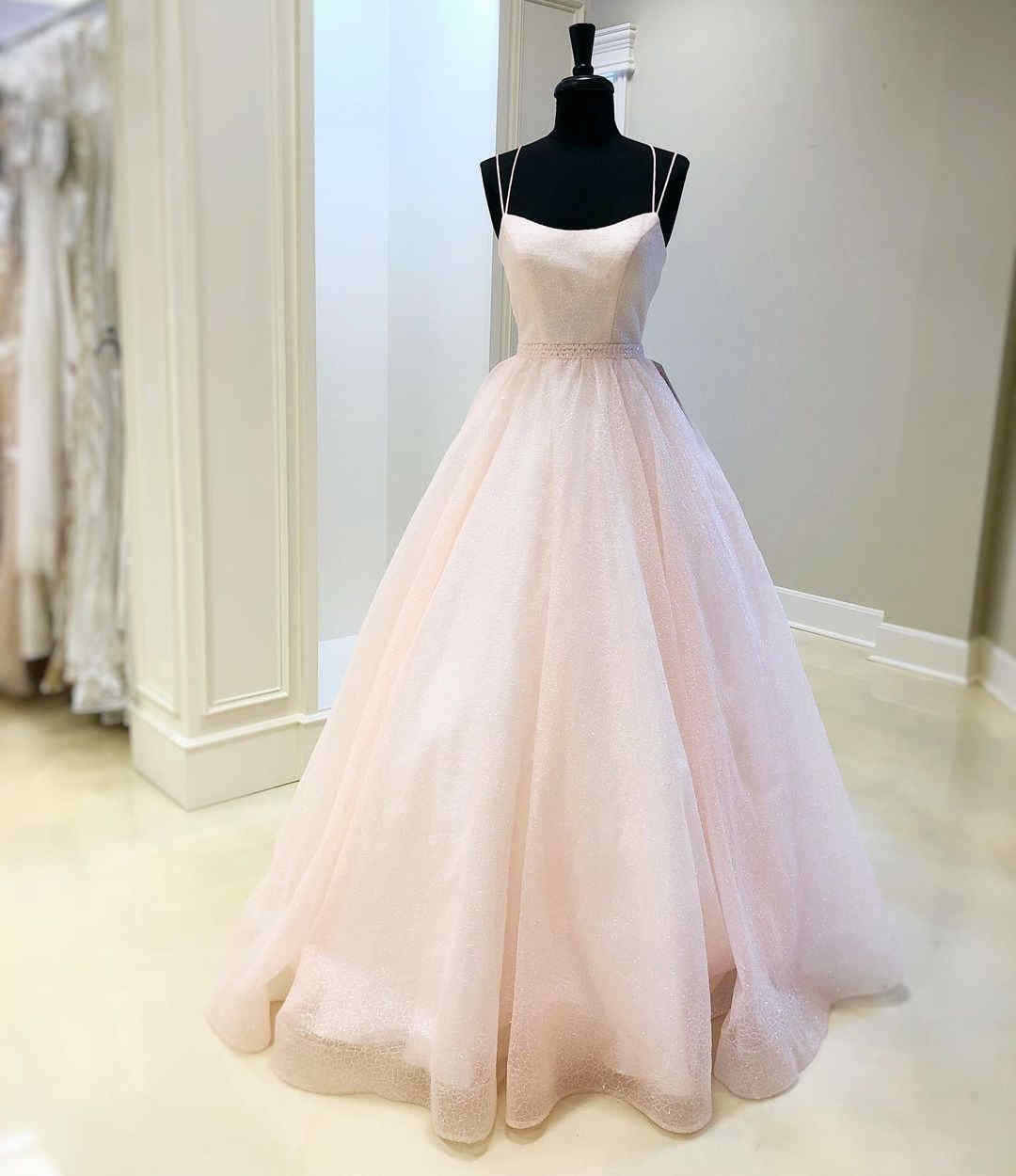 A-Line Spaghetti Straps Pink Long Prom Dress A-Line Spaghetti Straps Pink Long Prom Dress long dress,cheap dress,evening dress,bridal dress,prom dress 2021