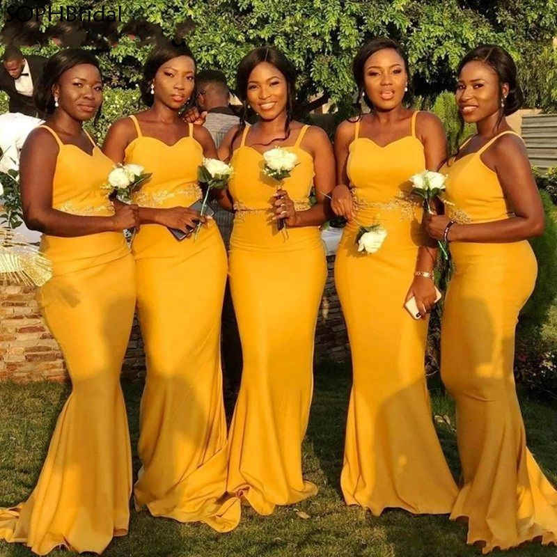 Elegant Ginger Meramid Long Bridesmaid Dress Elegant Ginger Meramid Long Bridesmaid Dress bridesmaid dress 2021,cheap bridesmaid dress,spaghetti straps,mermaid dress