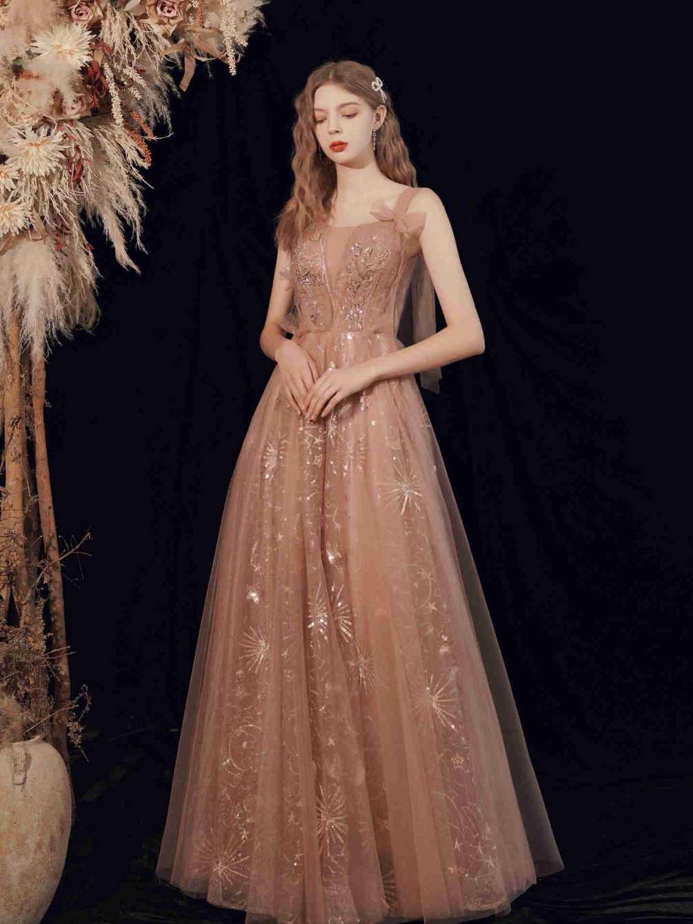 Gorgeous Mandys Pink Beaded Formal Dress Gorgeous Mandys Pink Beaded Formal Dress long dress,cheap dress,evening dress,bridal dress,prom dress 2021