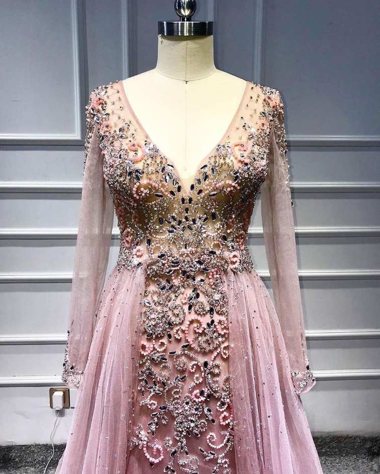 Gorgeous Pink Beaded Long Prom Dress?Gorgeous Pink Beaded Long Prom Dress?long dress,cheap dress,evening dress,bridal dress,prom dress 2021