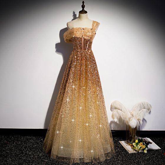 Glitter One Shoulder Sequined Gold Prom Dress?Glitter One Shoulder Sequined Gold Prom Dress?long dress,cheap dress,evening dress,bridal dress,prom dress 2021