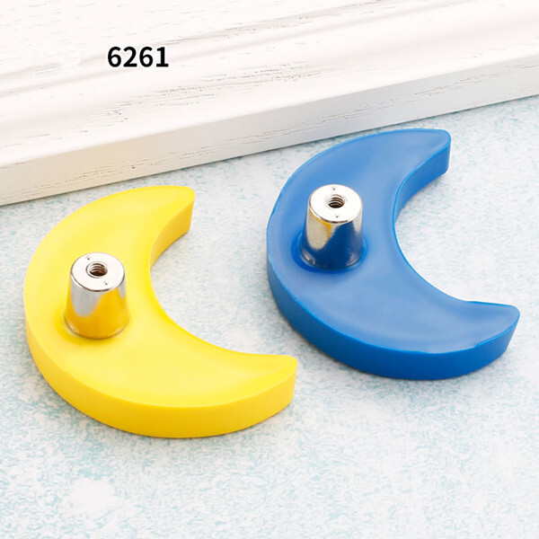 2pcs free shipping baseball round knob rubber Handle Matte yellow moon children furniture Pulls cupboard kids bedroom furniture handle 128mm cup shell handle