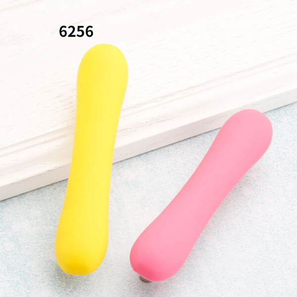   quare knob rubber Handle Matte yellow moon children furniture Pulls cupboard kids bedroom furniture handle 128mm cup shell handle