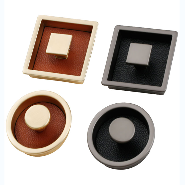2pcs free shipping round hidden knob new design leather Cupboard Pulls conceal  Drawer Knobs Kitchen Cabinet Handles Furniture Handle Hardware-in Cabinet Pulls from Home Improvement on Aliexpress.com | Alibaba Group  