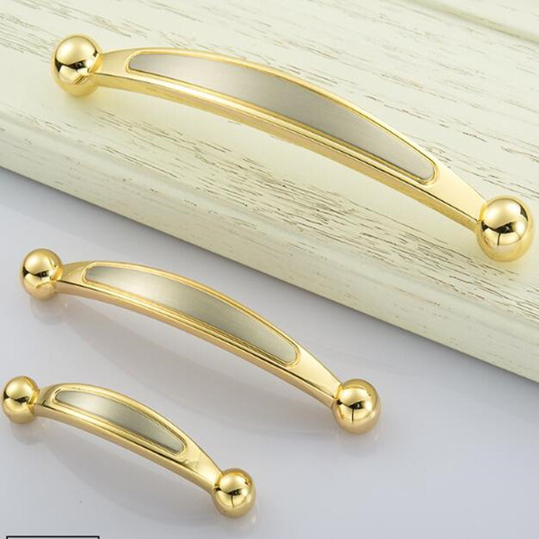 2pcs free shipping  96mm Gold durable furniture handle  64mm Arched  Handle 128mm Kitchen Cabinets Pulls cupboard 128mm cup shell handle gold/Chrome Crched handle 
