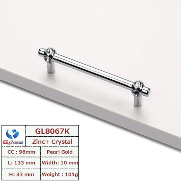 128mm chrome plated diamond handle simple modern cabinet handle