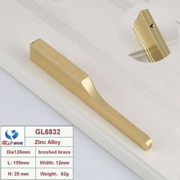 32mm brushed Brass T bar kitchen cabinet pull