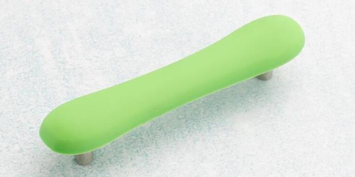 Green 96mm Football soft plastic pull kids furniture handle