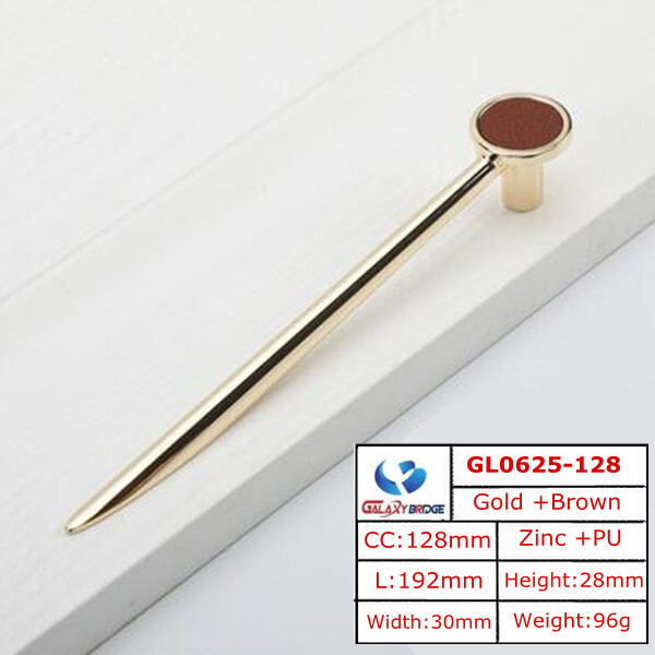 2020 New Design North Europe Furniture Handle aluminum Kitchen Cabinets Pulls cupboard brown leather handle stylish pin handle  