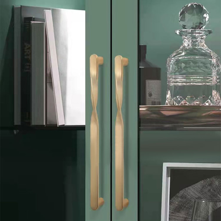 Gold Spoon Kitchen Cabinet Door Handle