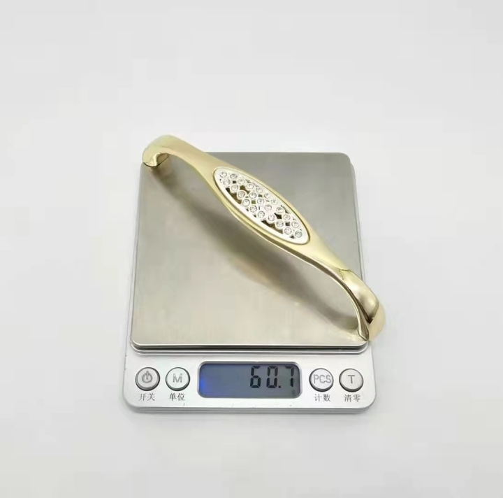 Gold Arched Handle Diamond handle Worarobe handle