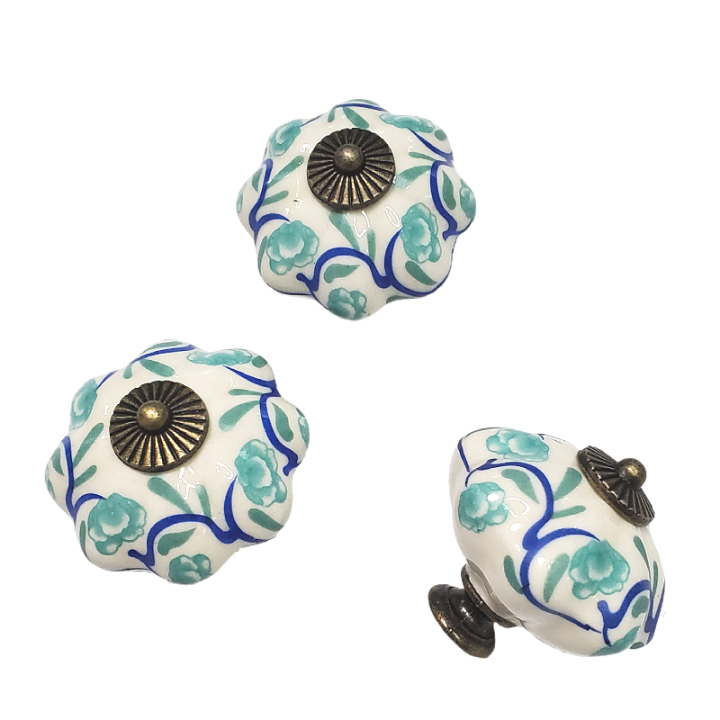 Creative Furniture fitting  Pretty Colorfast Environment Ceramic Drawer Handles and knobs for room  