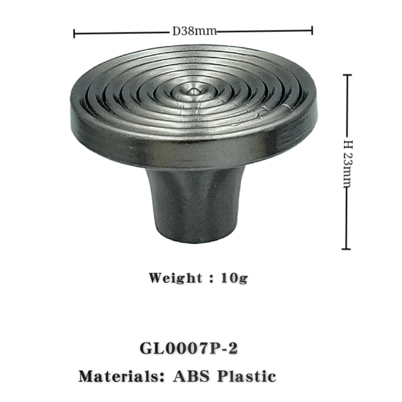 Cheaper Plastic Round knob furniture handle wardrobe  european cabinet Acrylic Knob 38mm Black  Knob  