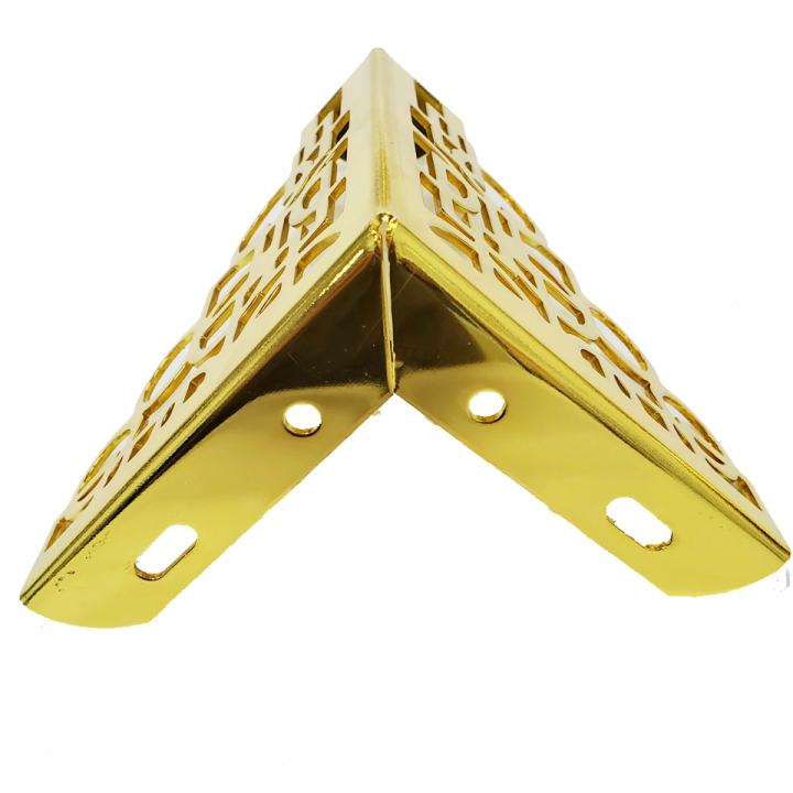 Wholesale 130 mm Length Modern Triangle Furniture table Accessories  Metal Gold Chrome Couch Sofa Legs  