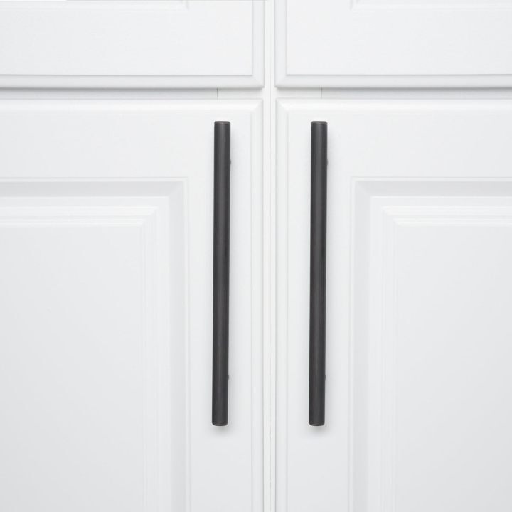 Amazon Basics Euro Bar 橱柜把手(直径 1.27 厘米),长 13.72 厘米(孔中心为 7.62 厘米),金香槟色,25 件装  