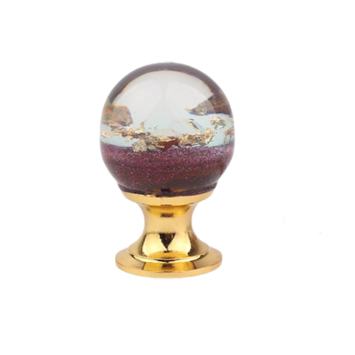   Polished Brass Zinc With  Purple Crystal Glass Cabinet Knobs Satin Gold Aluminum Square Design Cabinet D Handles Silver Dresser Knobs,Candy Box Pulls