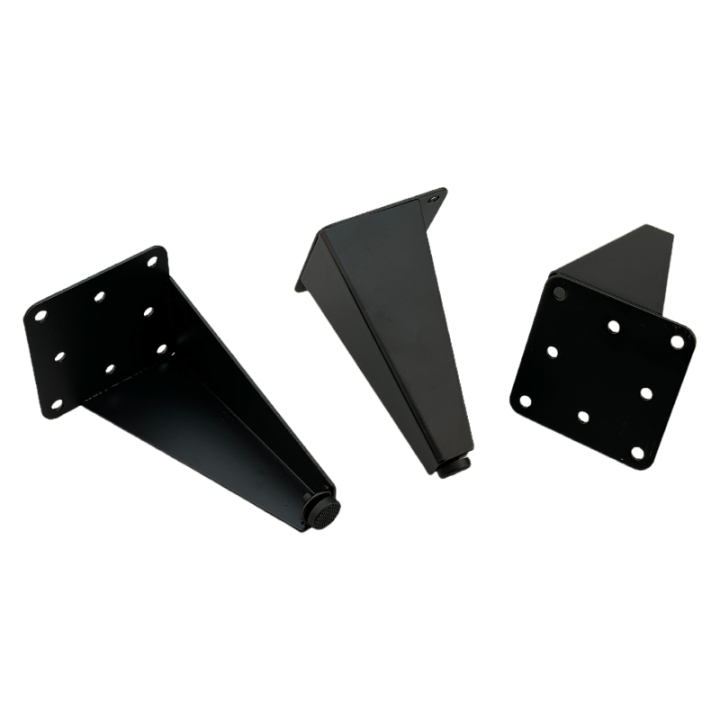 GL7066S Black Sofa Leg 12cm Height Metal Leg For Bed Support 