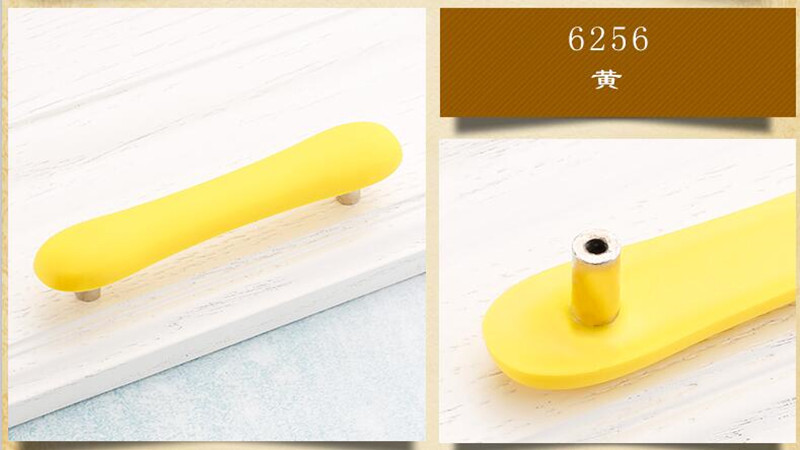  2pcs free shipping pink quare knob rubber Handle Matte yellow moon children furniture Pulls cupboard kids bedroom furniture handle 128mm cup shell handle  