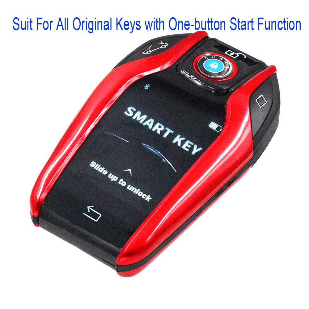 Sunoo Modified LCD Screen Smart Remote Key Shell for All Keylessgo System