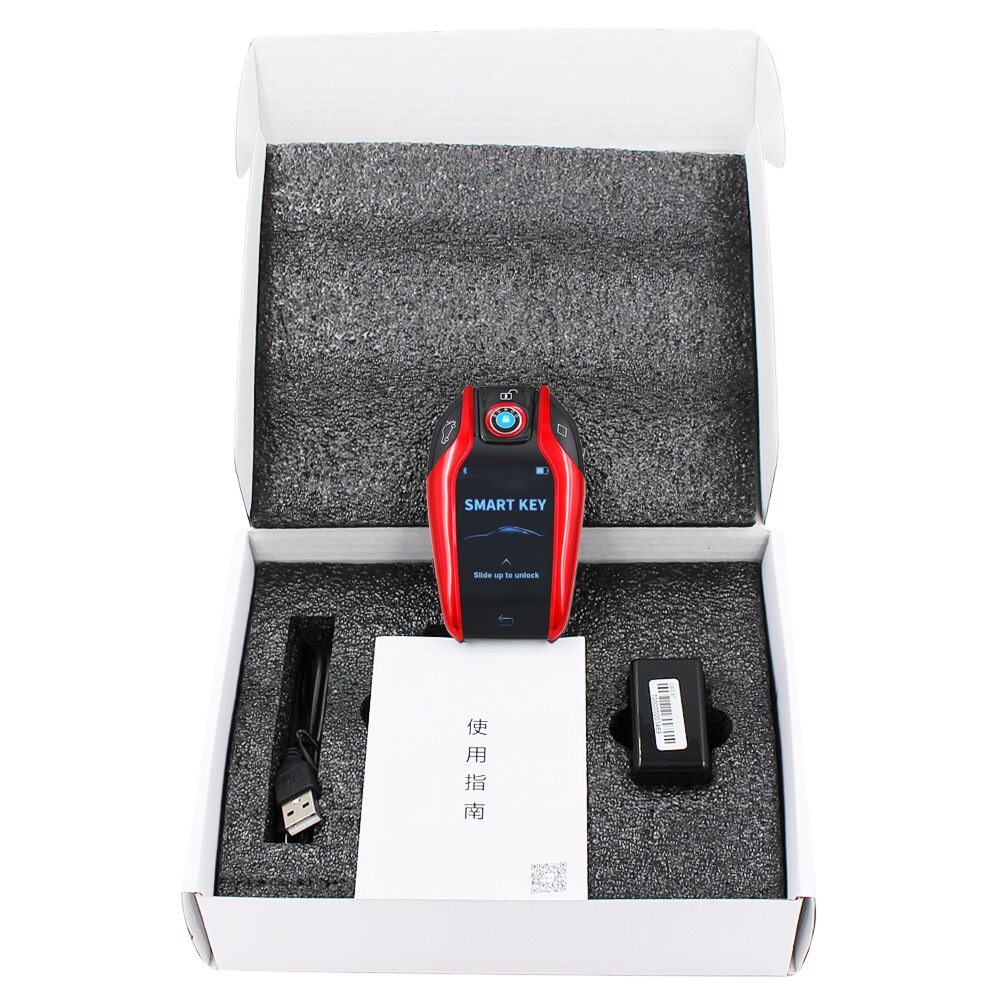 Sunoo Modified LCD Screen Smart Remote Key Shell for All Keylessgo System