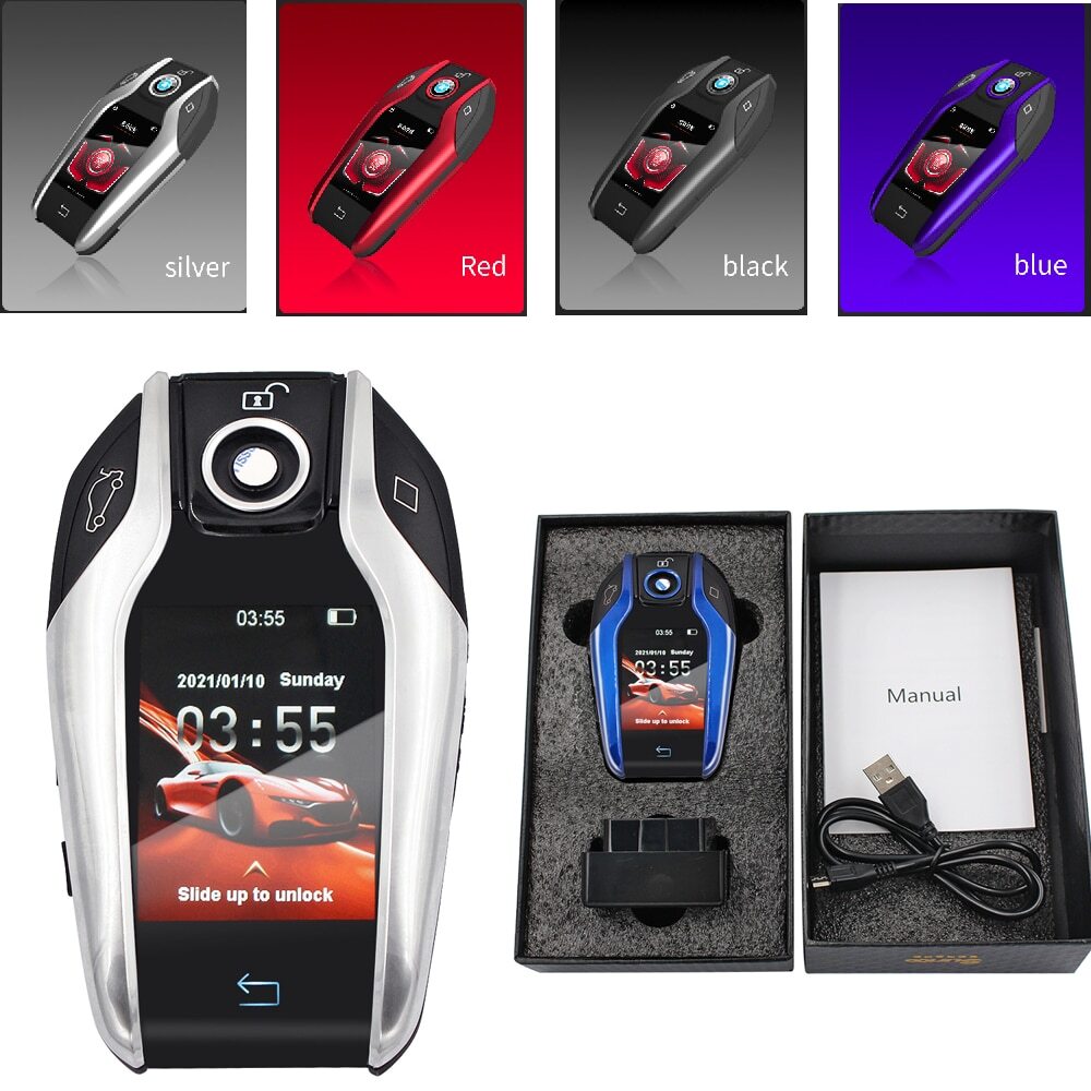 Sunoo Multilanguage Modified Smart Remote Car Key W/ LCD Screen