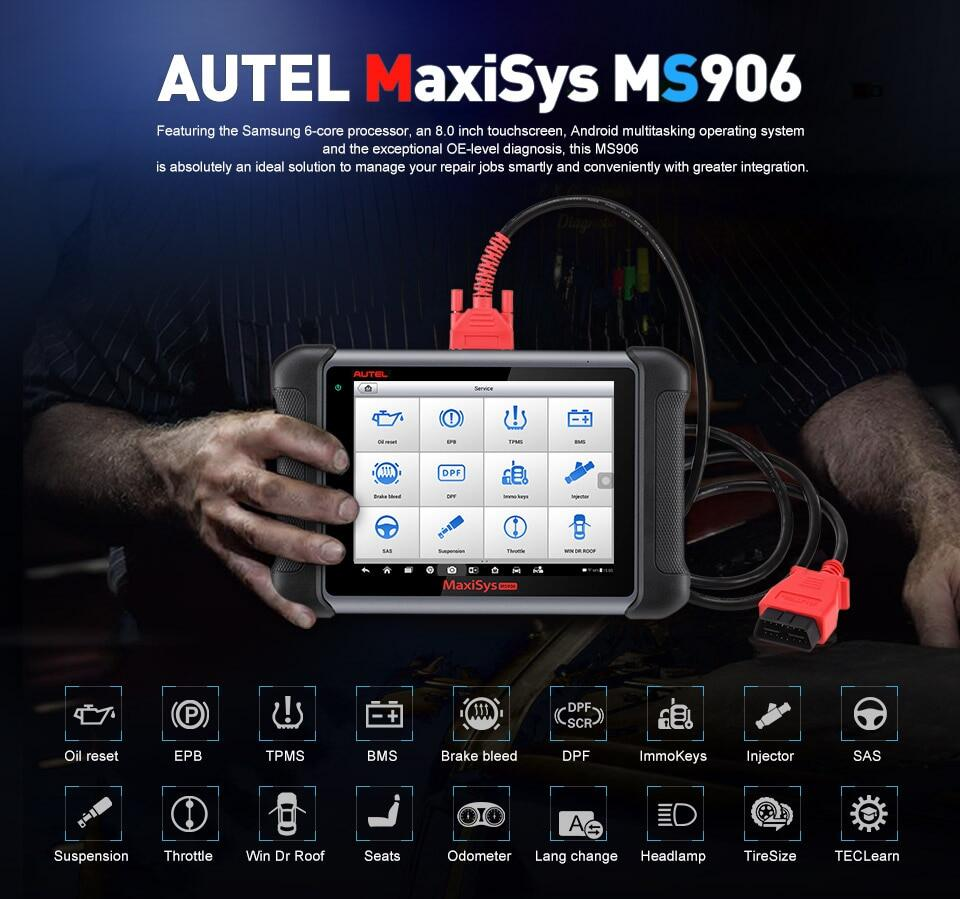 Genuine Autel MaxiSys Mini MS906 Full System Diagnostic Tool Support ECU Coding with ABS/SRS/SAS/EPB Genuine Autel MaxiSys MS906 Full System Diagnostic Tool Support ECU Coding maixisys ms906,autel maxisys,autel full system diagnostic tool,maxisys906 ecu coding scan