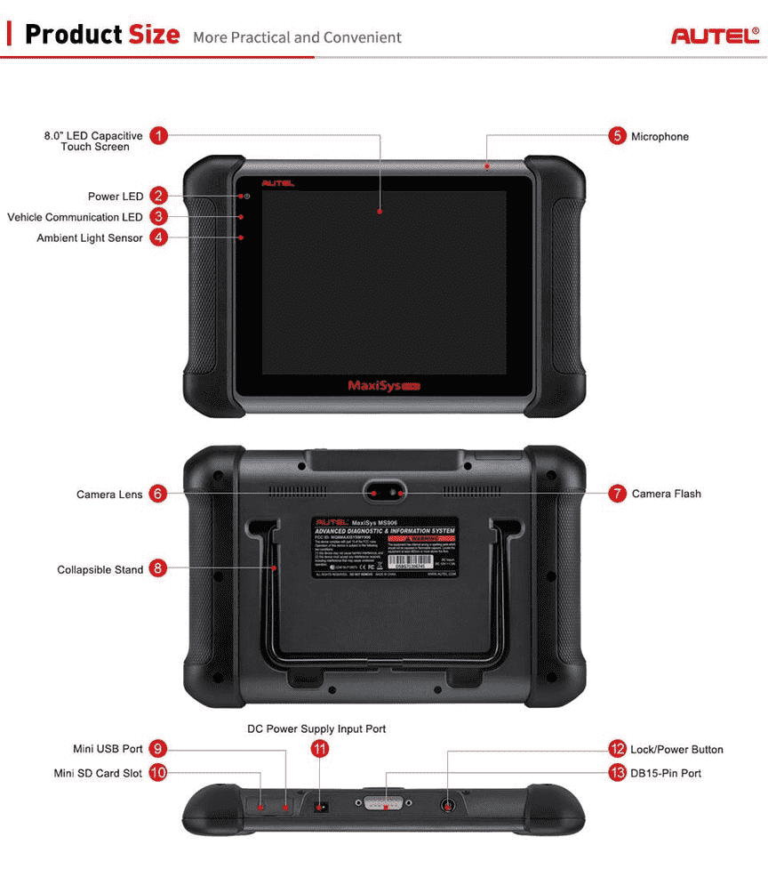 Genuine Autel MaxiSys Mini MS906 Full System Diagnostic Tool Support ECU Coding with ABS/SRS/SAS/EPB Genuine Autel MaxiSys MS906 Full System Diagnostic Tool Support ECU Coding maixisys ms906,autel maxisys,autel full system diagnostic tool,maxisys906 ecu coding scan