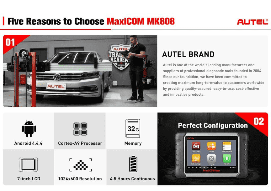 Genuine Autel MaxiCOM MK808 Diagnostic Tool With EPB/ SAS/ BMS/ DPF Reset Functions Genuine Autel MaxiCOM MK808 Diagnostic Tool With EPB/ SAS/ BMS/ DPF Reset Functions mk808,autel mk808,nk808 diagnostic tool,mk808 key programming scanner,maxicom mk808