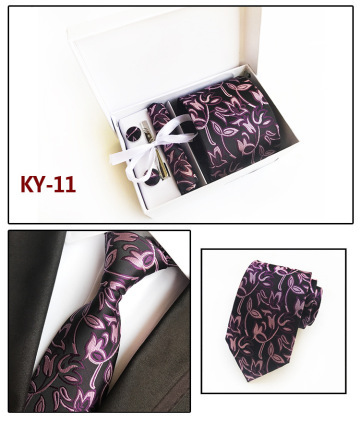 Men's Flowers Pattern Cotton Skinny Necktie Tie Wedding Tie 