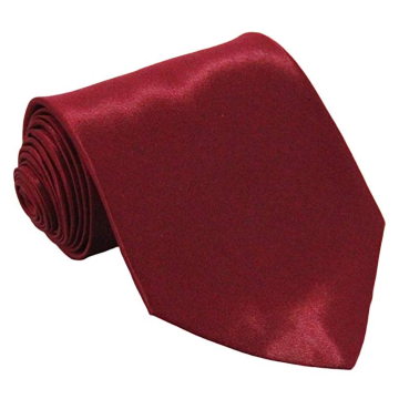 Ties For Men Satin Necktie - Mens Solid Color Neck Tie Wedding Neckties