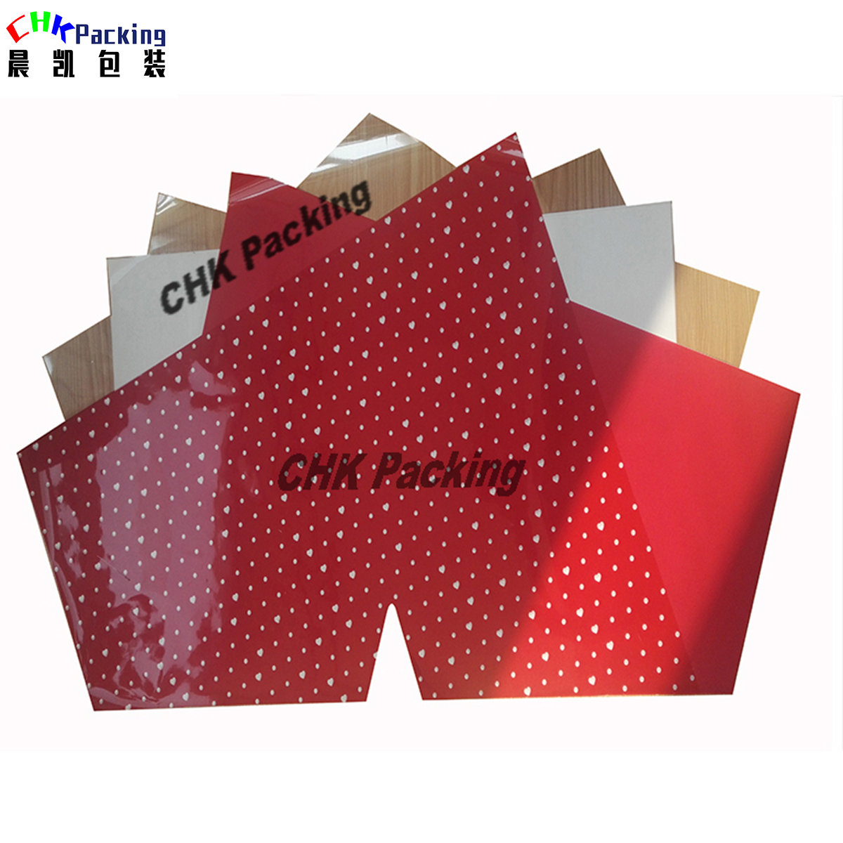 High-Grade Waterproof Translucent Flower Plastic Sheets Wrapping Paper Translucent Flower Plastic Sheets Wrapping Paper