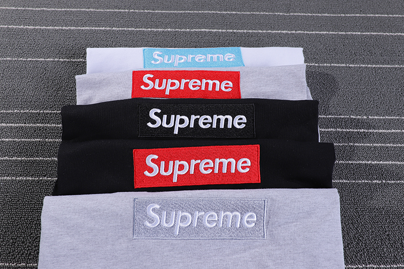 supreme embroidered box logo tee